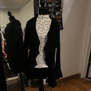 Brittany Black Women's Ruffled Jacket